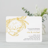 Feest voor gouden olieramp folie uitnodiging (Staand Voorkant)