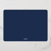 Feest voor gouden olieramp folie uitnodiging (Achterkant)