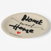 feest voor het huishouden - NIEUW THUIS, HOME SWEE Papieren Bordje (Gekanteld)
