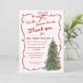 Feest voor personeel waardering met Kerst Kaart (Staand voorkant)