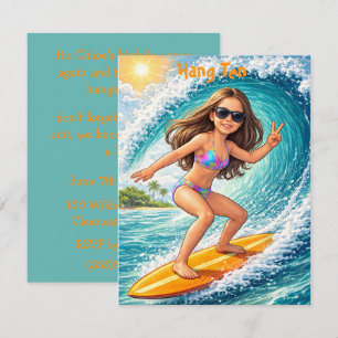 Feest voor pre-tiener meisjes Digitale download  Kaart
