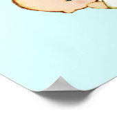Feest voor tweeling meisjes poster (Hoek)