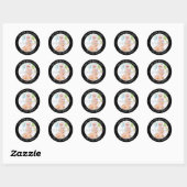 Feest voor uw speciale evenement ronde sticker (Vel)