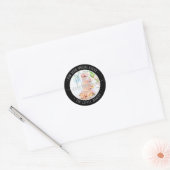 Feest voor uw speciale evenement ronde sticker (Envelop)