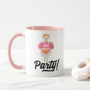 Feest! Waterverf Llama Mok
