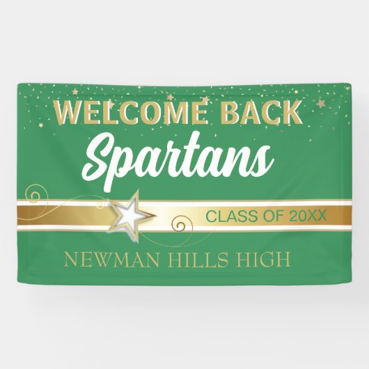 Feest! Welkom Terug Klasse Reunion Banner (Horizontaal)