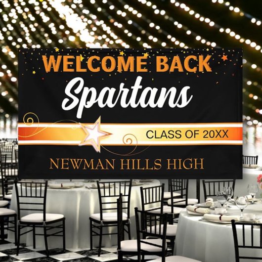 Feest! Welkom Terug Klasse Reunion Banner