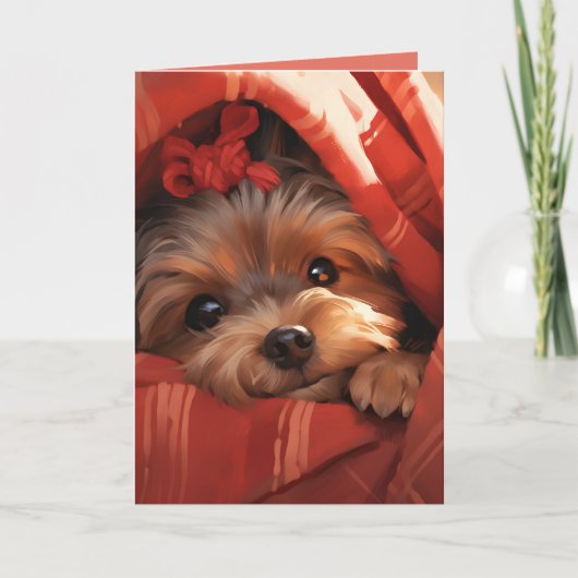 Feest Yorkshire Terrier Kaart (Voorkant)