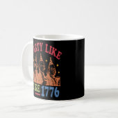 Feest zoals 1776 Retro  Koffiemok (Voorkant links)