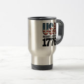Feest zoals de VS Het is 1776 Funny Design Reisbeker (Voorkant rechts)