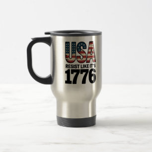 Feest zoals de VS Het is 1776 Funny Design Reisbeker