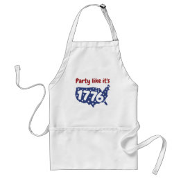 Feest zoals het 1776 4de juli is standaard schort