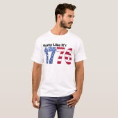 Feest zoals het 1776-vlag is t-shirt (Voorkant volledig)