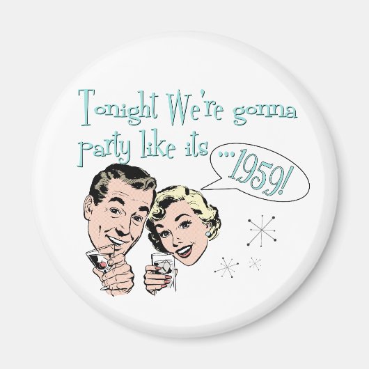 Feest zoals het 1959 is! magneet (Voorkant)