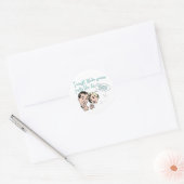 Feest zoals het 1959 is! ronde sticker (Envelop)