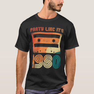 Feest zoals het 1980 Retro 80S party Outfit Costum T-shirt