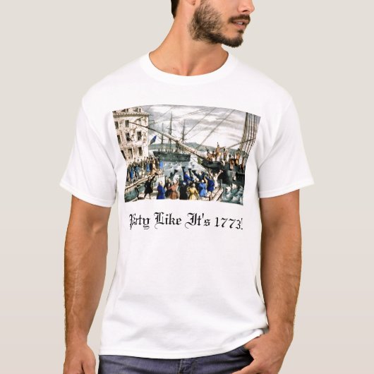 Feest zoals het is 1773! t-shirt (Voorkant)