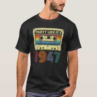 Feest zoals het uit 1947 daterende Kustje van Retr T-shirt