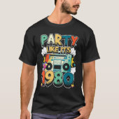 Feest zoals zijn jaren 80 jaren 90 kostuum retro V T-shirt (Voorkant)