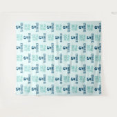 Feestachtergrond Stap en Herhaal Jongen Verjaardag Wandkleed (Voorkant (horizontaal))