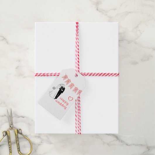 Feestartikelen cadeaulabel (Met Touw)