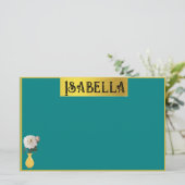 feestartikelen met naam briefpapier (Staand voorkant)