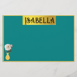  feestartikelen met naam briefpapier