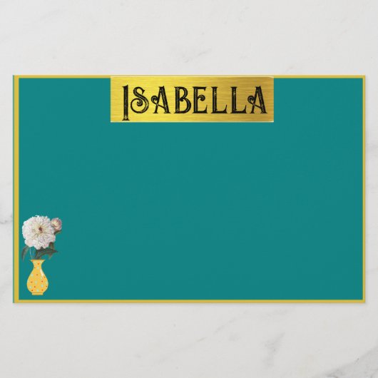 feestartikelen met naam briefpapier (Voorkant)