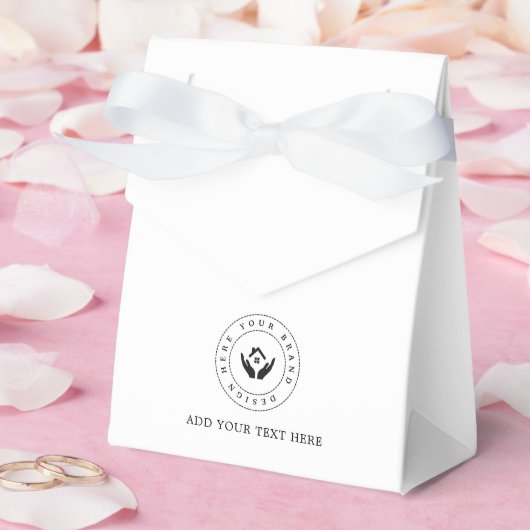 Feestartikelen op maat gemaakte logo & tekst verpa bedankdoosjes (Huwelijk)