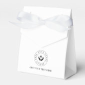 Feestartikelen op maat gemaakte logo & tekst verpa bedankdoosjes (Voorkant Zijde)