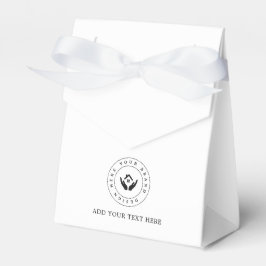 Feestartikelen op maat logo & tekst verpakkingen bedankdoosjes