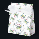 Feestartikelen voor krabben bedankdoosjes<br><div class="desc">Voeg een leuke kustsfeer toe aan uw zeevruchtenfestijn, laagland krabbenfeest of zomervergadering met deze persoonlijke krabfeest favorietendozen. Met originele aquarel kunst van een blauwe krab door Victoria Grigaliunas van Do Tell A Belle, zijn deze dozen perfect voor het bewaren van kleine traktaties, feestgunsten of bedankjes voor gasten. Pas het aan...</div>