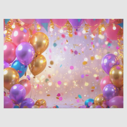 Feestballon Bliss Tissuepapier (Voorkant)