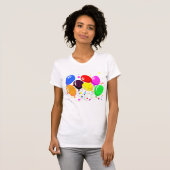 Feestballonnen Dames T-Shirt (Voorkant volledig)