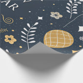 Feestballonnen Goud Nieuwjaar Cadeaupapier (Hoek)