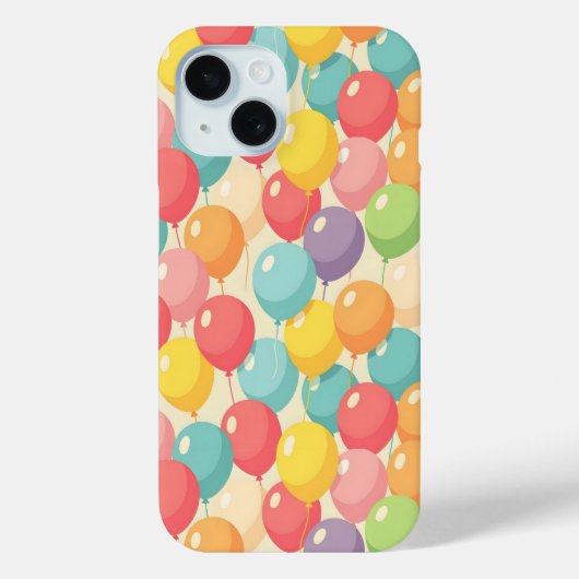 Feestballonnen in verschillende kleuren Case-Mate iPhone case (Achterkant)