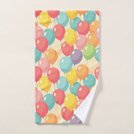 Feestballonnen in verschillende kleuren handdoek (Handdoek)