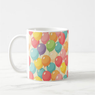 Feestballonnen in verschillende kleuren koffiemok