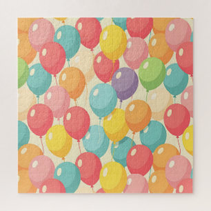 Feestballonnen in verschillende kleuren legpuzzel