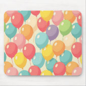 Feestballonnen in verschillende kleuren muismat (Voorkant)