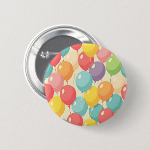 Feestballonnen in verschillende kleuren ronde button 5,7 cm