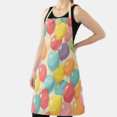 Feestballonnen in verschillende kleuren schort (Insitu)