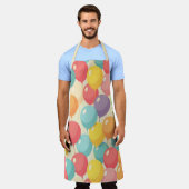 Feestballonnen in verschillende kleuren schort (Gedragen)