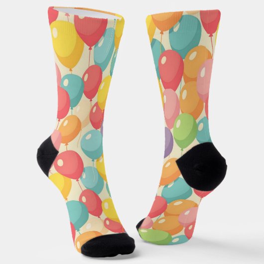 Feestballonnen in verschillende kleuren sokken (Gebogen)