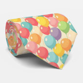 Feestballonnen in verschillende kleuren stropdas (Opgerold)