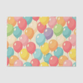 Feestballonnen in verschillende kleuren tissuepapier (Voorkant)