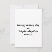 Feestballonnen Knuffel Cavia Gele Banner Bedankkaart (Achterkant)