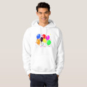 Feestballonnen Mannen Hoodie (Voorkant volledig)