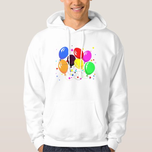 Feestballonnen Mannen Hoodie (Voorkant)