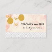 Feestballonnen / Maskers voor een Maskerade / Dama Visitekaartje (Voorkant)